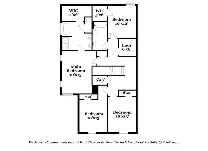 2,140/Mo, 2901 South Hills Riverdale, GA 30296 Floor Plan View 2
