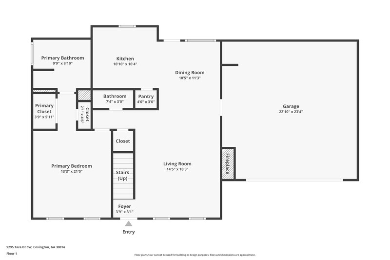2,095/Mo, 9295 Tara Dr Sw Covington, GA 30014 Floor Plan View
