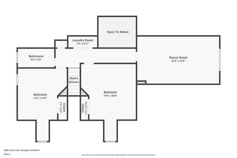 2,095/Mo, 9295 Tara Dr Sw Covington, GA 30014 Floor Plan View 2
