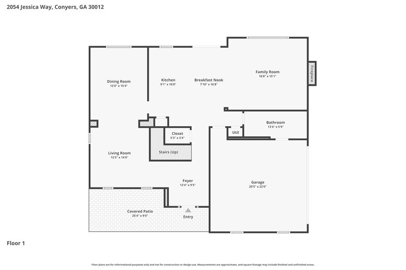 2,575/Mo, 2054 Jessica Way Conyers, GA 30012 Floor Plan View