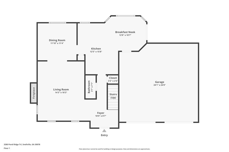 3,050/Mo, 3280 Pond Ridge Trl Snellville, GA 30078 Floor Plan View