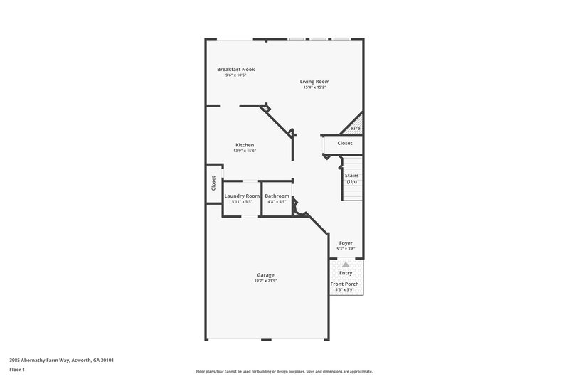 2,285/Mo, 3985 Abernathy Farm Way Acworth, GA 30101 Floor Plan View