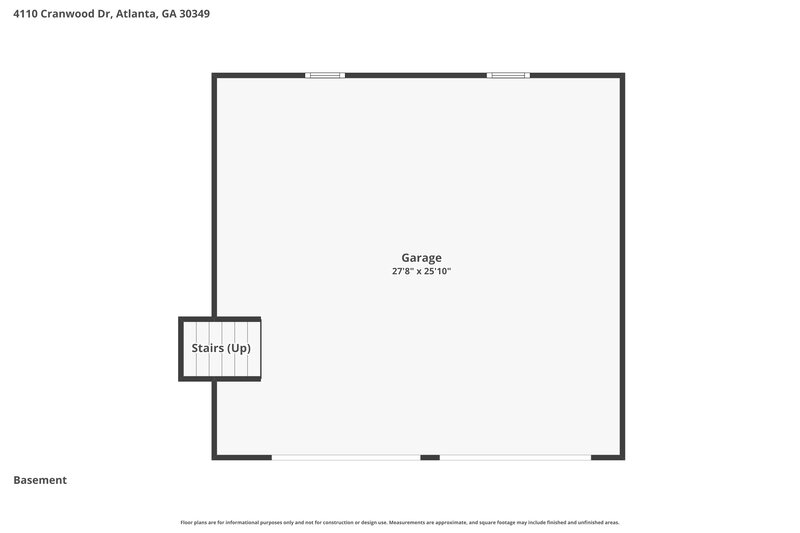 2,110/Mo, 4110 Cranwood Dr College Park, GA 30349 Floor Plan View