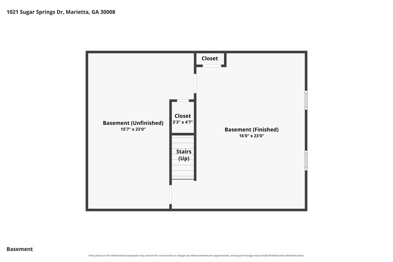 2,590/Mo, 1021 Sugar Springs Drive Marietta, GA 30008 Floor Plan View 3