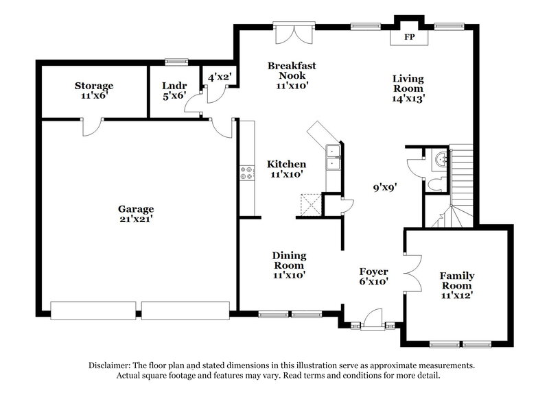 2,525/Mo, 6062 Farmwood Way SE Mableton, GA 30126 Floor Plan View