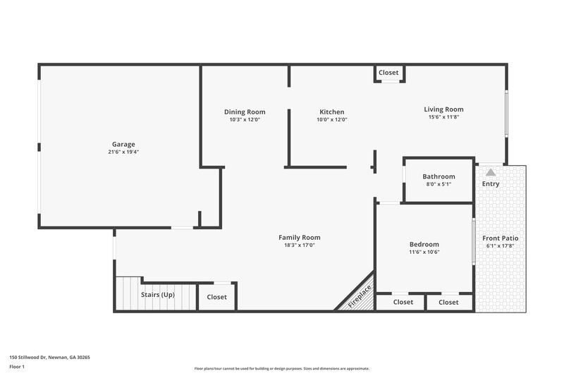 2,235/Mo, 150 Stillwood Drive Newnan, GA 30265 Floor Plan View