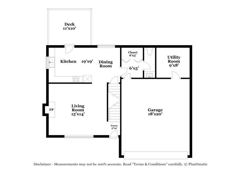 2,600/Mo, 6994 Pine Shadow Way Winston, GA 30187 Floor Plan View 2