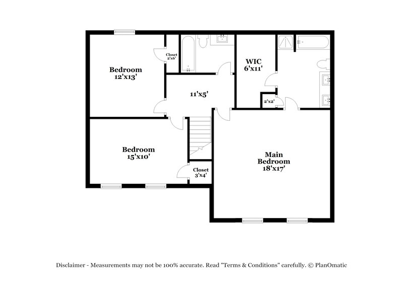 2,600/Mo, 6994 Pine Shadow Way Winston, GA 30187 Floor Plan View 3