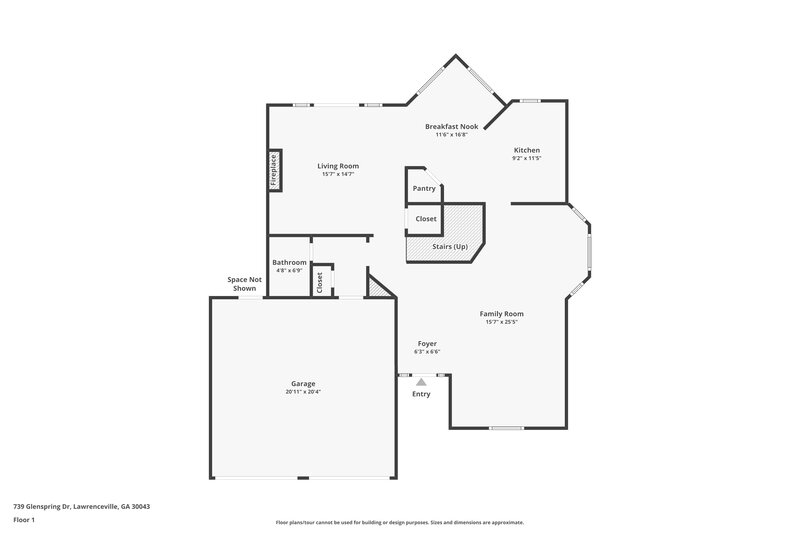 3,480/Mo, 739 Glenspring Dr Lawrenceville, GA 30043 Floor Plan View