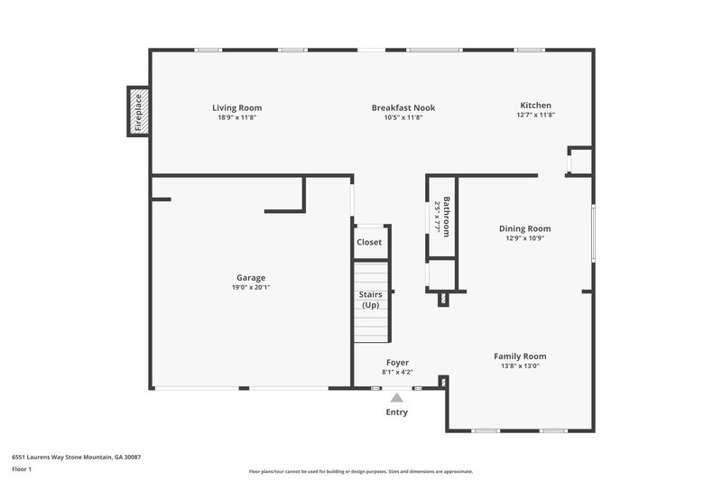 2,365/Mo, 6551 Laurens Way Stone Mountain, GA 30087 Floor Plan View