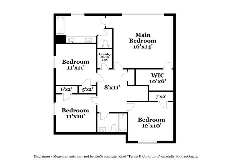 2,305/Mo, 3272 Saville St SW Atlanta, GA 30331 Floor Plan View 2