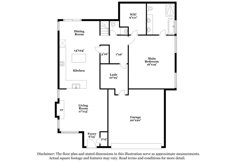 2,315/Mo, 4 Cora Ct Fairburn, GA 30213 Floor Plan View