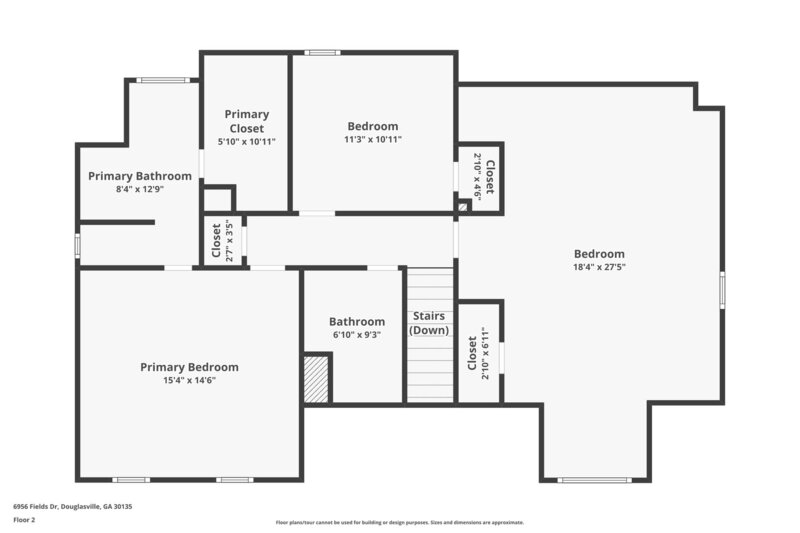 2,260/Mo, 6956 Fields Dr Douglasville, GA 30135 Floorplan View 2