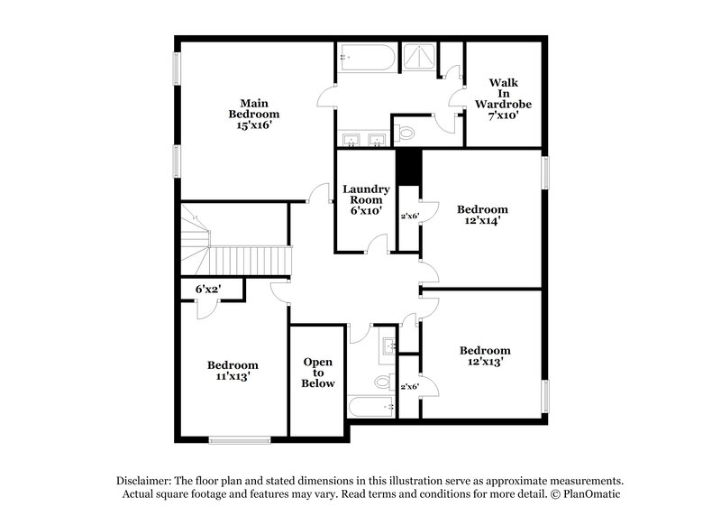 2,600/Mo, 370 Brannigan Ct Union City, GA 30291 Floorplan View 2