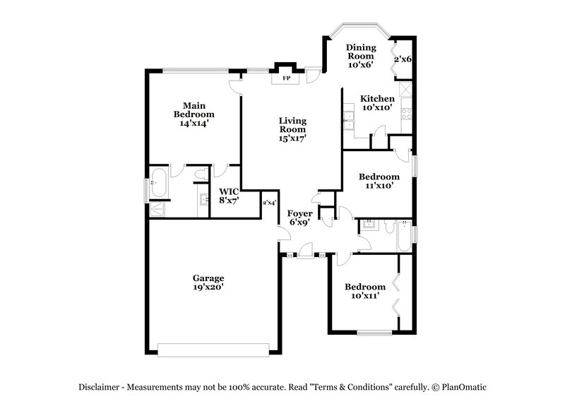 2,100/Mo, 210 Coldsprings Ct McDonough, GA 30253 Floor Plan View