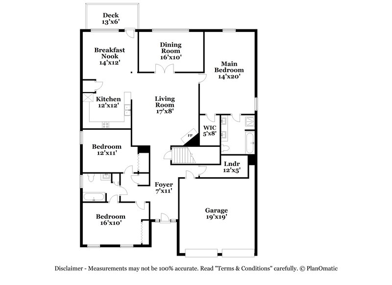 2,350/Mo, 2698 Summit Pkwy SW Atlanta, GA 30331 Floor Plan View