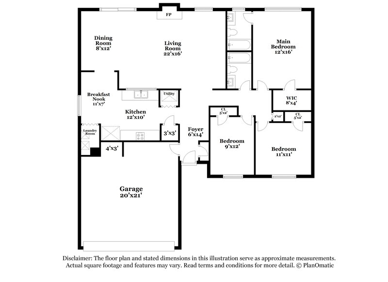2,005/Mo, 2138 Indian Trail Lilburn Rd Norcross, GA 30071 Floor Plan View