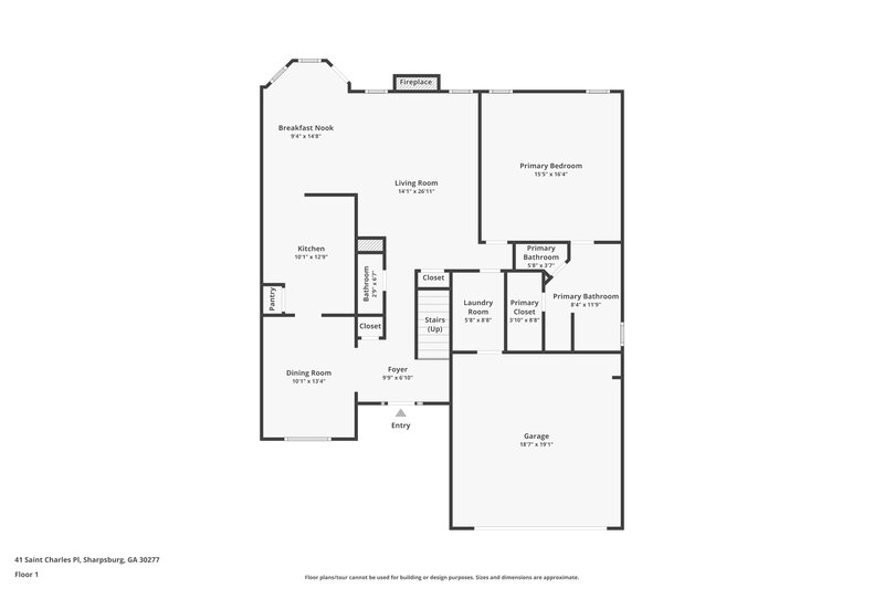 2,185/Mo, 41 Saint Charles Pl Sharpsburg, GA 30277 Floorplan View