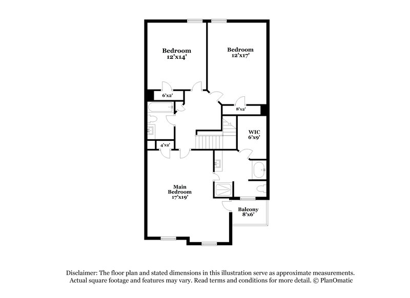 2,050/Mo, 616 Shadow Valley Ct Lithonia, GA 30058 Floor Plan View 2
