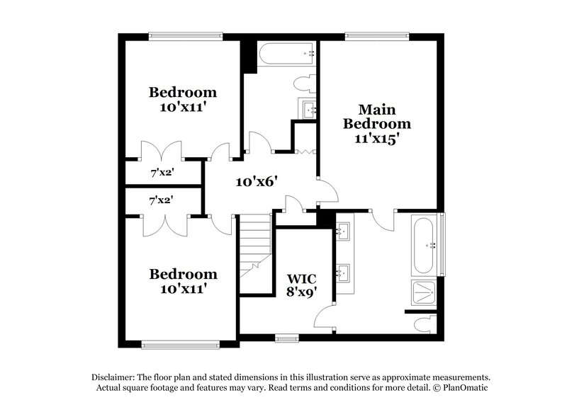 1,885/Mo, 7655 N Briar Ridge Ct Riverdale, GA 30296 Floorplan View 2