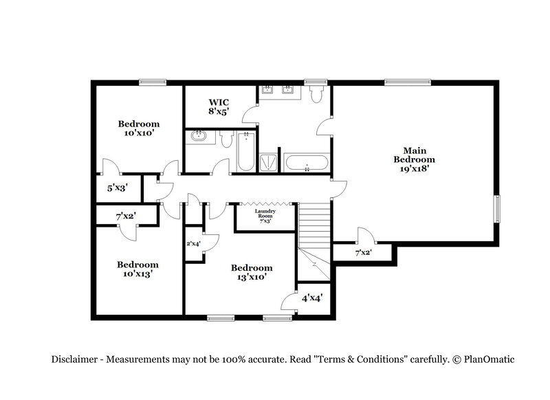 2,125/Mo, 1165 Village Crk Jonesboro, GA 30238 Floorplan View 2