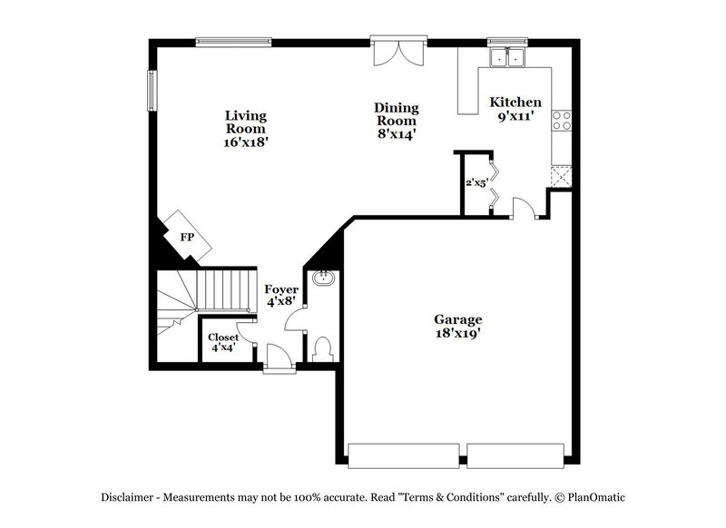 1,875/Mo, 3284 Sable Run Rd Atlanta, GA 30349 Floor Plan View