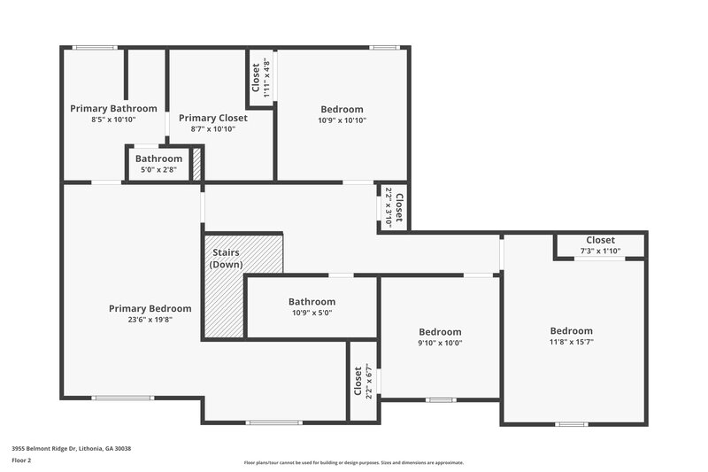 2,140/Mo, 3955 Belmont Ridge Dr Lithonia, GA 30038 Floor Plan View 2