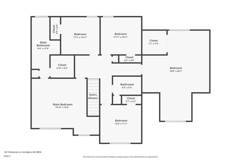 3,190/Mo, 145 Trelawney Ln Covington, GA 30016 Floor Plan View