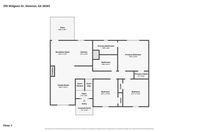 1,920/Mo, 295 Widgeon Dr Newnan, GA 30263 Floor Plan View 2