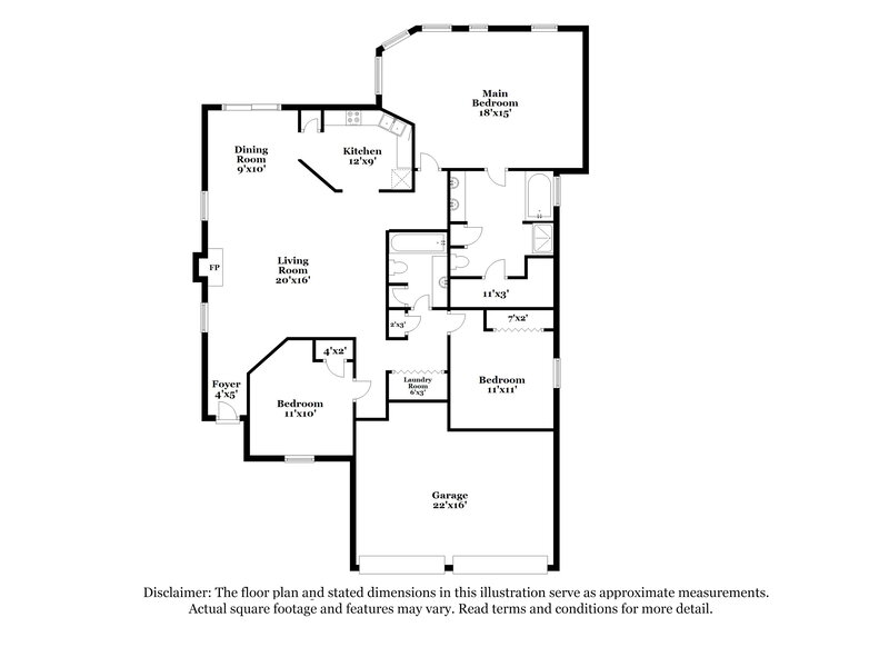 2,155/Mo, 412 Redwood Trl Canton, GA 30114 Floorplan View