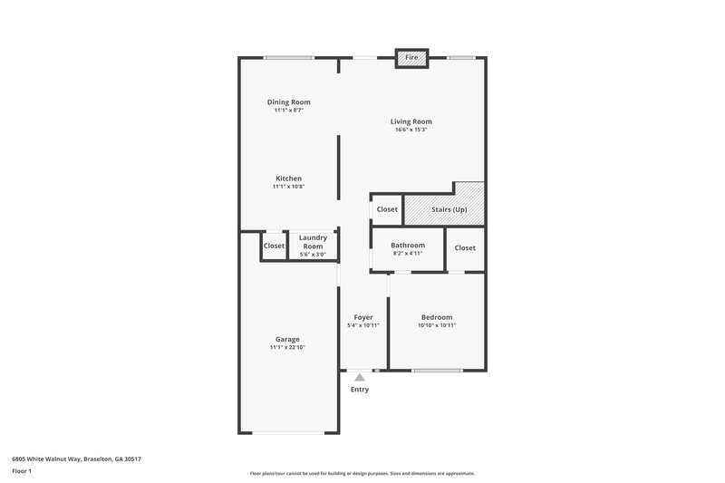 1,970/Mo, 6805 White Walnut Way Braselton, GA 30517 Floor Plan View