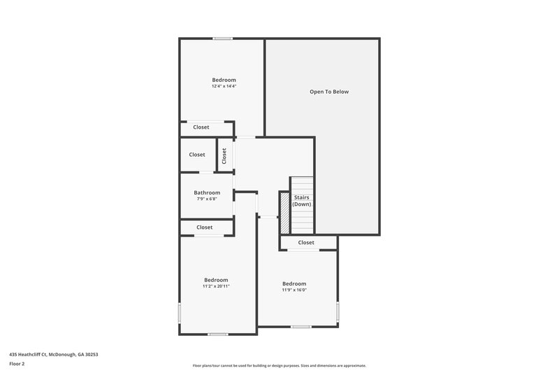 2,370/Mo, 435 Heathcliff Ct McDonough, GA 30253 Floorplan View 2