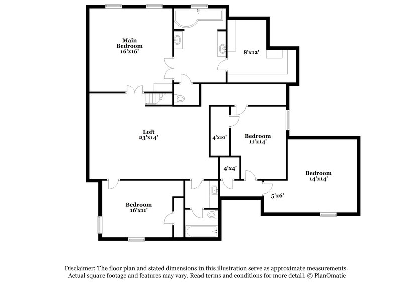 2,515/Mo, 5608 Village Pkwy Union City, GA 30291 Floor Plan View 2