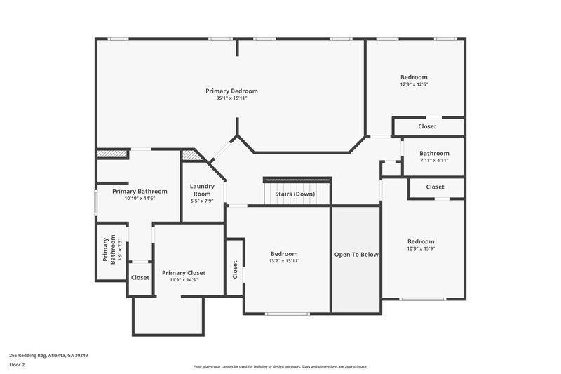 2,640/Mo, 265 Redding Ridge Atlanta, GA 30349 Floor Plan View 2