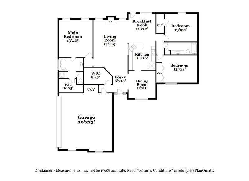 2,095/Mo, 20 Windpher Rdg Hampton, GA 30228 Floor Plan View