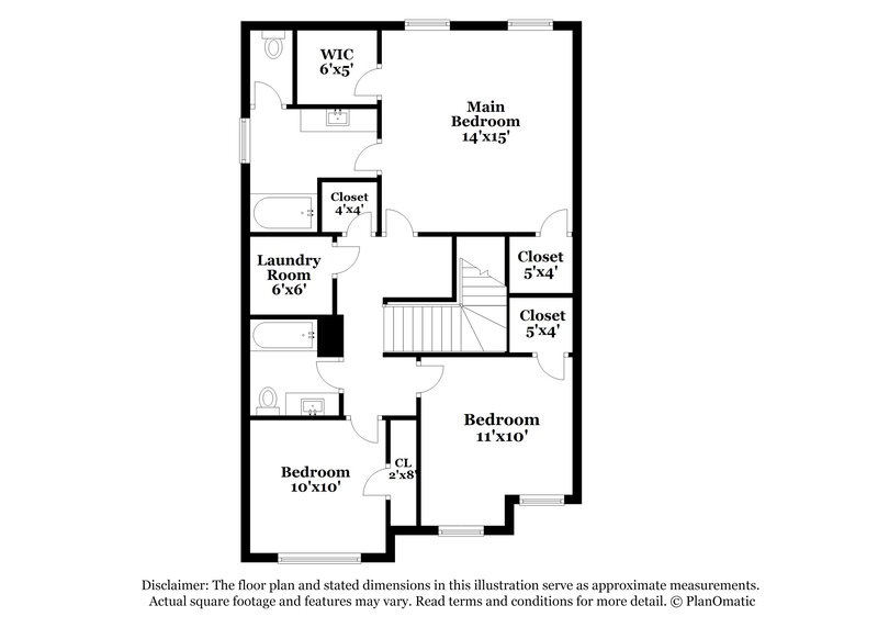 2,100/Mo, 3124 Broadleaf Trl Fairburn, GA 30213 Floorplan View 2