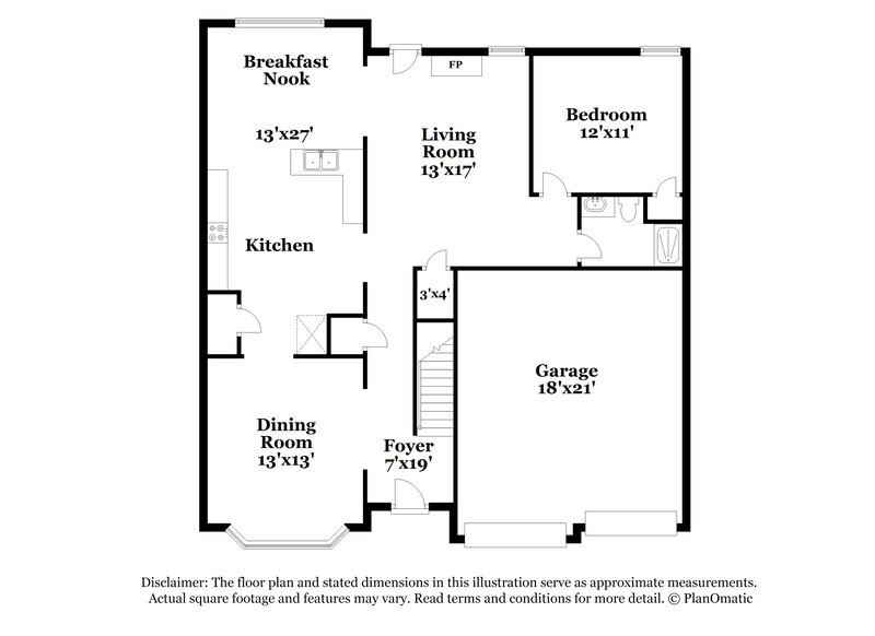 3,530/Mo, 6728 Oak Hill Pl Fairburn, GA 30213 Floor Plan View