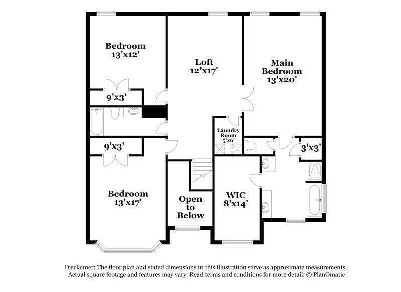 3,530/Mo, 6728 Oak Hill Pl Fairburn, GA 30213 Floor Plan View 2