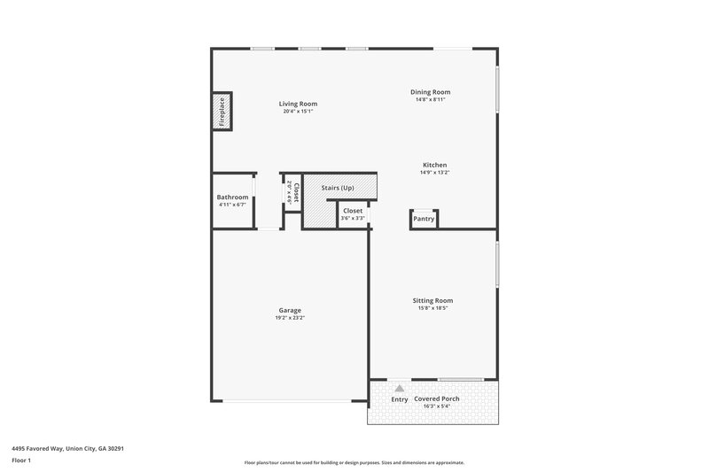 2,410/Mo, 4495 Favored Way Union City, GA 30291 Floorplan View