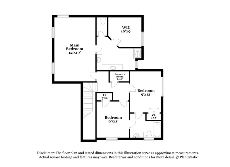 2,090/Mo, 1374 Buckingham Dr Hampton, GA 30228 Floorplan View