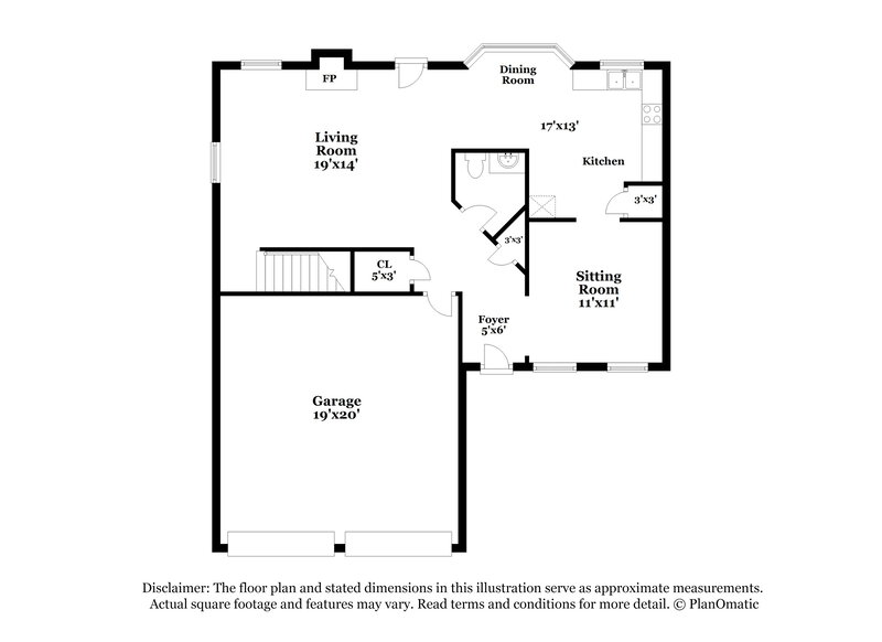 2,090/Mo, 1374 Buckingham Dr Hampton, GA 30228 Floorplan View 2