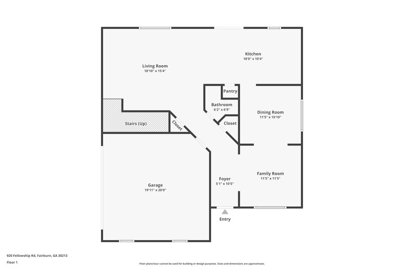 3,430/Mo, 920 Fellowship Rd Fairburn, GA 30213 Floor Plan View