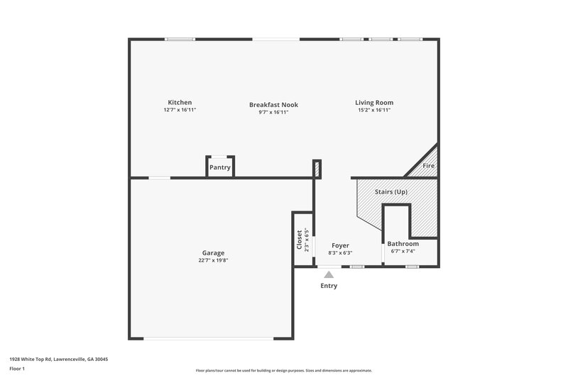 1,970/Mo, 1928 White Top Rd Lawrenceville, GA 30045 Floor Plan View