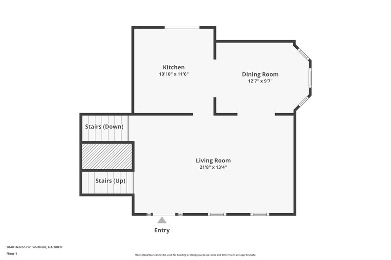 2,185/Mo, 2840 Herron Cir Snellville, GA 30039 Floor Plan View 2