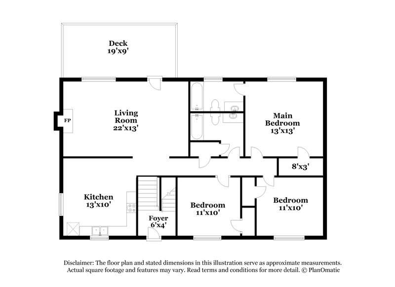 1,975/Mo, 1569 Cherry Hill Ln SW Conyers, GA 30094 Floor Plan View 2
