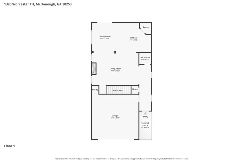 2,390/Mo, 1396 Worcester Trl McDonough, GA 30253 Floor Plan View