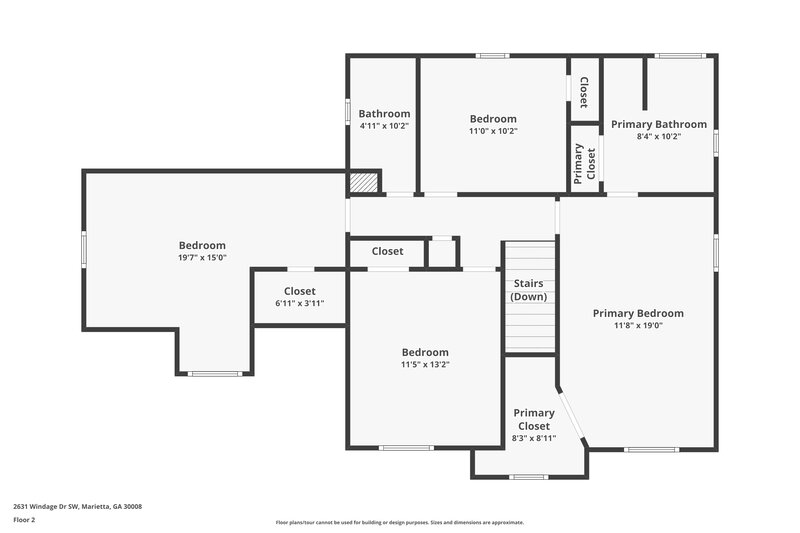 2,000/Mo, 2631 Windage Dr SW Marietta, GA 30008 Floor Plan View 2