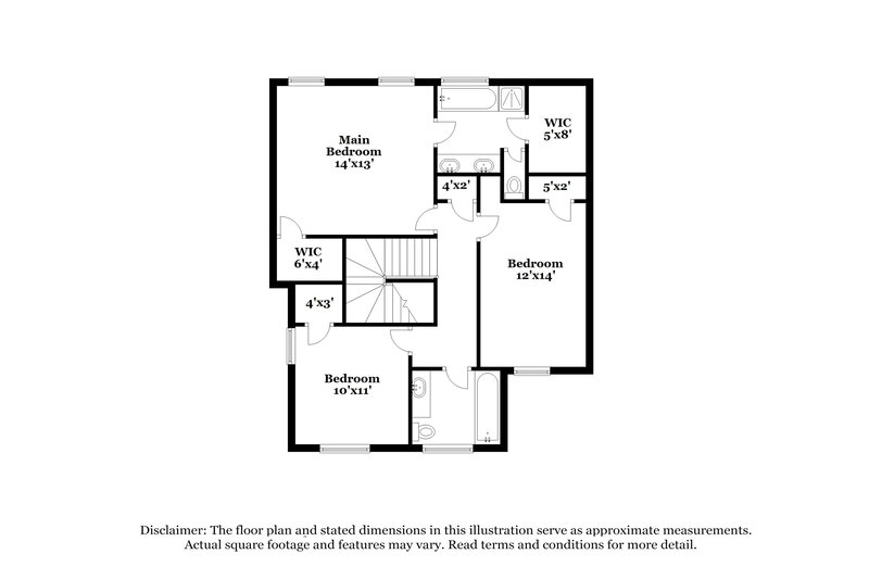 1,840/Mo, 2032 Appaloosa Way SW Conyers, GA 30012 Floor Plan View