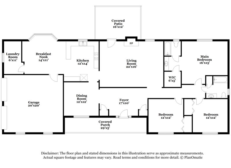 1,800/Mo, 1200 Great Oaks Dr SE Conyers, GA 30013 Floor Plan View