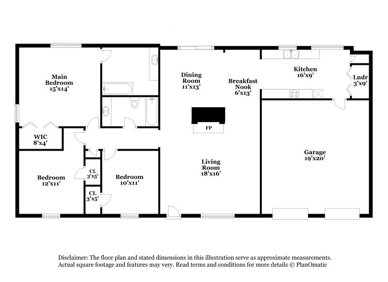 1,710/Mo, 1503 Windy Oaks Ct SE Conyers, GA 30013 Floor Plan View